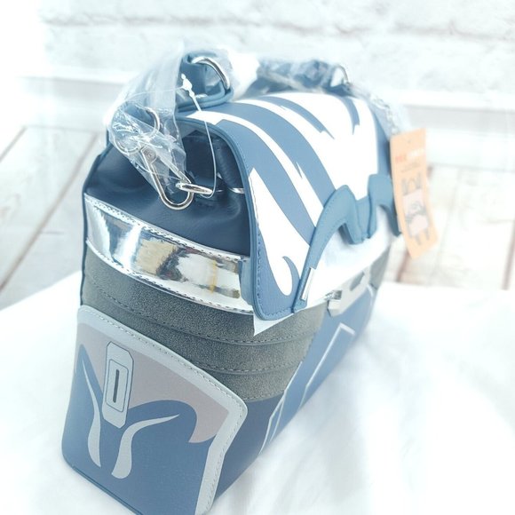 Star Wars Ahsoka Blue White Cosplay Detachable Strap Convertible Backpack Bag - Picture 3 of 15